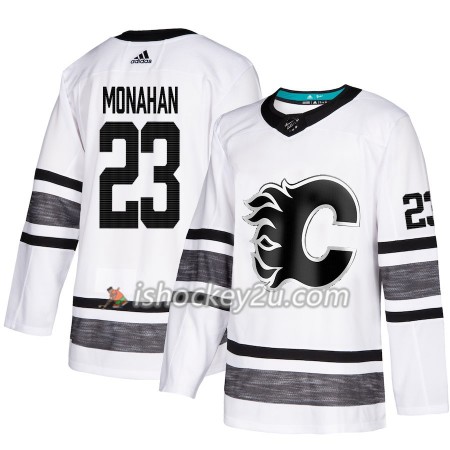 Mænd NHL Calgary Flames Trøje Sean Monahan 23 Hvid 2019 All-Star Adidas Authentic